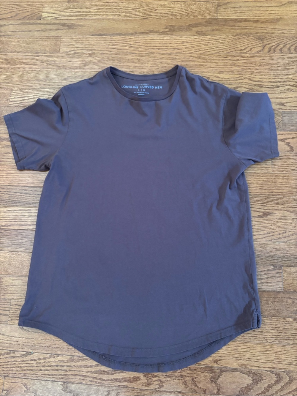 Longines Short Sleeve Crew Tee - Deep Charcoal